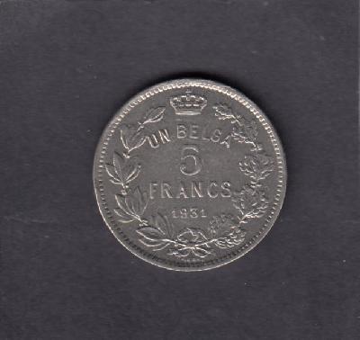 Beschrijving: 5 Francs fr ALBERT